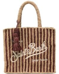 MC2 Saint Barth - Colette Striped Raffia Tote Bag - Lyst