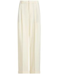 Polo Ralph Lauren - Pleated Wide-Leg Trousers - Lyst