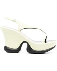 Stella McCartney - Shroom Slingback Wedge 110Mm Sandals - Lyst