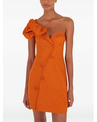 FARM Rio - Flower Euroflax Premium Linen Mini Dress - Lyst