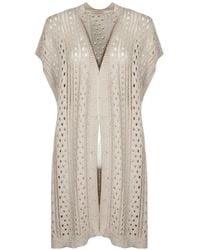 Purotatto - Open-Work Sequin-Embellished Cardigan - Lyst