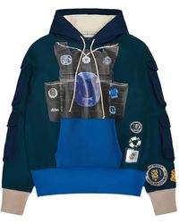 Advisory Board Crystals - Sapphire-Print Pocket Hoodie - Lyst