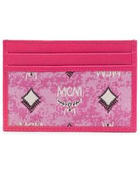 MCM - All-over Logo-jacquard Card Case - Lyst