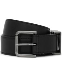 Dolce & Gabbana - Calfskin Belt With Dg Logo - Lyst
