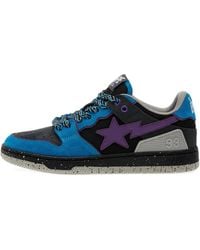 A Bathing Ape - Star-Appliqué Sneakers - Lyst