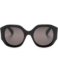 Chloé - Runde Sonnenbrille Im Oversized-Look - Lyst