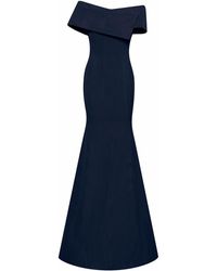 Damen Bekleidung Kleider Kleider für formelle Anlässe und Abendkleider Oscar de la Renta Seide Abendkleid mit V-Ausschnitt in Pink 