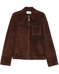 Drole de Monsieur - Suede Logo-Patch Jacket - Lyst