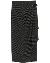 Tom Ford - Midi-Rok Met Stippen En Gesp - Lyst