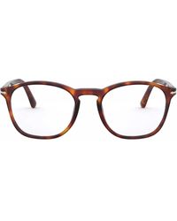 Persol - Tortoiseshell Square-Frame Glasses - Lyst