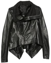 Rick Owens - Long-Sleeves Leather Jacket - Lyst
