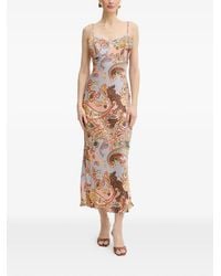 Guess - Paisley-Print Maxi Dress - Lyst