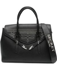 Secret Pon-pon - Große Yalis Rodeo Tote Bag mit Stickerei - Lyst