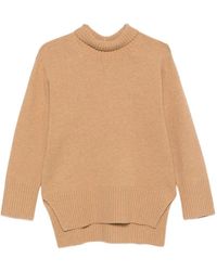 Calvin Klein - Lux Ribbed-Knit High-Neck Sweater - Lyst