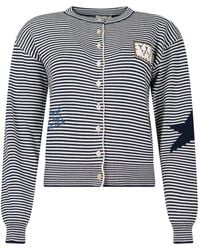 Weekend by Maxmara - Intarsia-Knit Appliqué Cardigan - Lyst