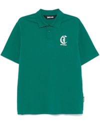 Just Cavalli - Piqué Polo Shirt With Logo Print - Lyst