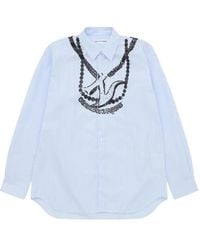 Comme des Garçons - X A$Ap Nast Overhemd Met Krijtstreep - Lyst