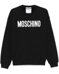 Moschino - Pullover Mit Logo-Print - Lyst