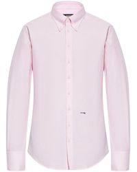 DSquared² - Overhemd Met Geborduurd Logo - Lyst