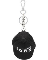 DSquared² - Icon Logo-Print Keychain - Lyst