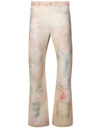 La Maskarade - Graphic-Print Jeans - Lyst