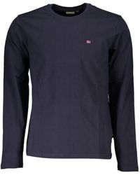 Napapijri - Logo-Detail Long-Sleeved T-Shirt - Lyst
