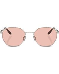 Brunello Cucinelli - Bc2003St Hexagonal-Frame Sunglasses - Lyst