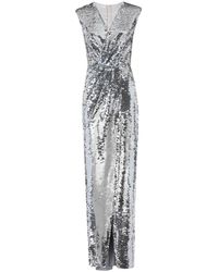 Dolce & Gabbana - Drapiertes Kleid mit Pailletten - Lyst