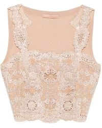 Ermanno Scervino - Lace-Embellished Top - Lyst