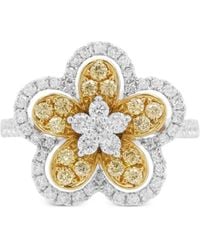 HYT Jewelry - 18Kt And Platinum Diamond Ring - Lyst
