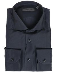 Corneliani - Long-Sleeve Silk Shirt - Lyst