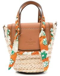 CUBA LAB - Habanera Floral-Print Silk-Trim Tote Bag - Lyst