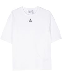 adidas - Logo-embroidered Cotton T-shirt - Lyst