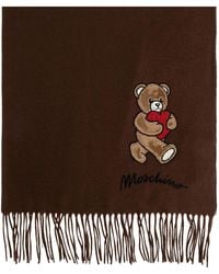 Moschino - Écharpe En Laine À Applique Cœur - Lyst