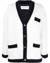 Valentino Garavani - Tweed-Jacke mit Kontrastdetails - Lyst