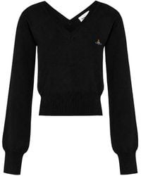 Vivienne Westwood - Beatrice V-Neck Sweater - Lyst