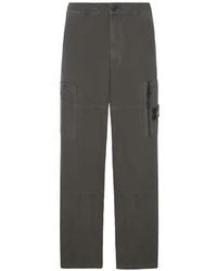 Stone Island - Loose-Fit Cargo Trousers With Zip And Snap Pockets - Lyst