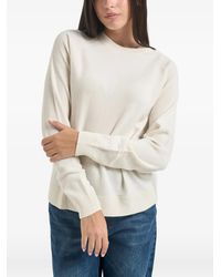MC2 Saint Barth - Off- Delphine Wool Crewneck Knit Sweater - Lyst