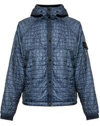 Stone Island - 4100023 Quilted Logo-Patch Jacket - Lyst