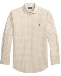 Polo Ralph Lauren - Check-Pattern Logo-Embroidered Shirt - Lyst