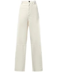 Pinko - Ribfluwelen Broek Met Vijf Zakken - Lyst