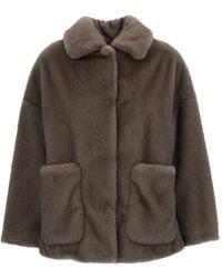 Herno - Faux-Fur Patch-Pocket Jacket - Lyst