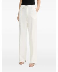 Fracomina - Logo-Plaque Tapered Trousers - Lyst