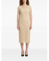SUTTON NEW YORK - Lace-Overlay Midi Dress - Lyst