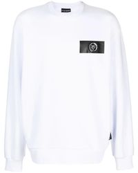 Philipp Plein - Logo-Patch Cotton Sweatshirt - Lyst