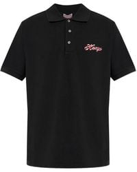 KENZO - Logoembroidery Short-Sleeve Polo Shirt - Lyst