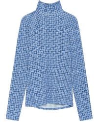 Maliparmi - Geometric-Pattern Turtleneck T-Shirt - Lyst