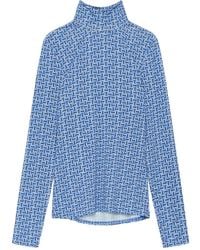 Maliparmi - Geometric-Pattern Turtleneck T-Shirt - Lyst