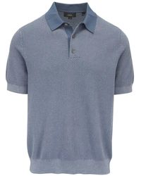 Vince - Knitted Polo Shirt - Lyst