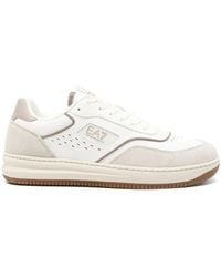 EA7 - レザースニーカー - Lyst